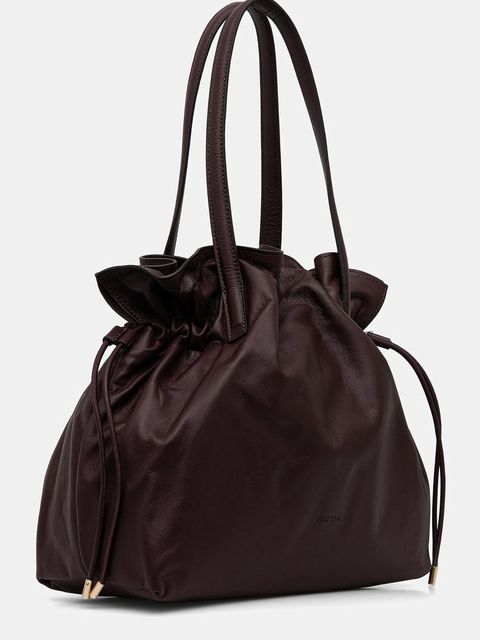 Marella torebka skórzana kolor szary 2523519047200