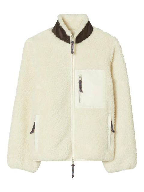 Tory Burch fleece colourblock jacket - Neutrals - zdjęcie produktu nr 1