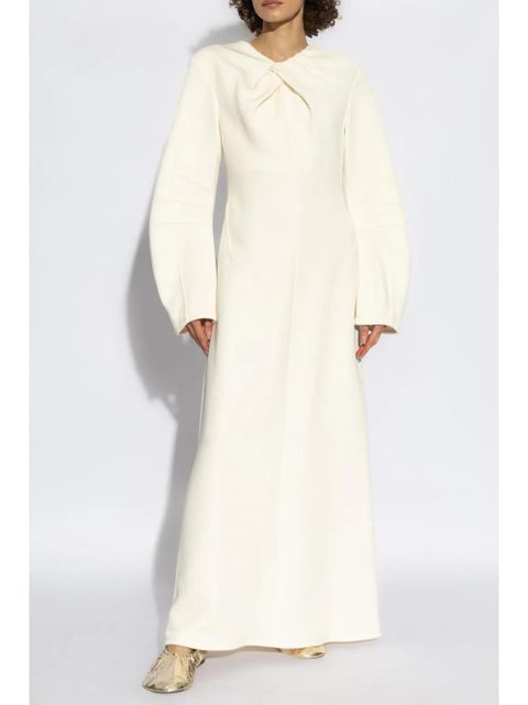 Jil Sander knot-detail maxi dress - White