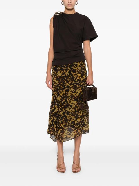 Christopher Esber draped ring-detail top - Brown - zdjęcie produktu nr 2