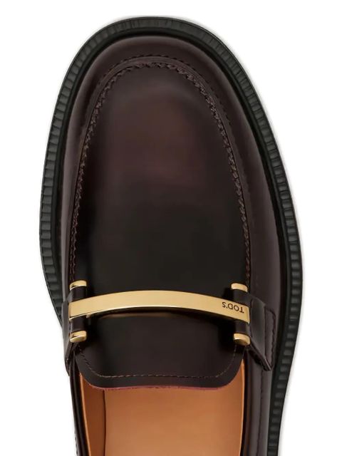 Tod's round-toe loafers - Brown