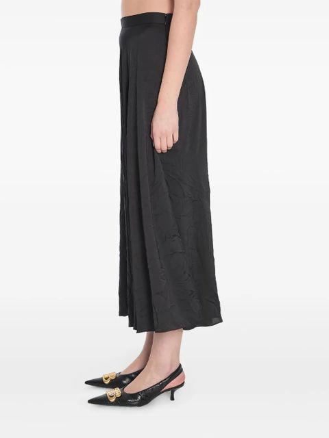 Balenciaga asymmetrical midi skirt - Black