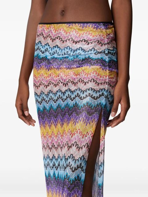Missoni sheer maxi skirt - Blue - zdjęcie produktu nr 2