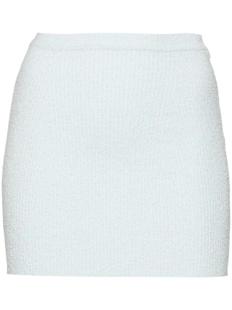 WARDROBE.NYC towelling-finish mini skirt - Blue - zdjęcie produktu nr 1