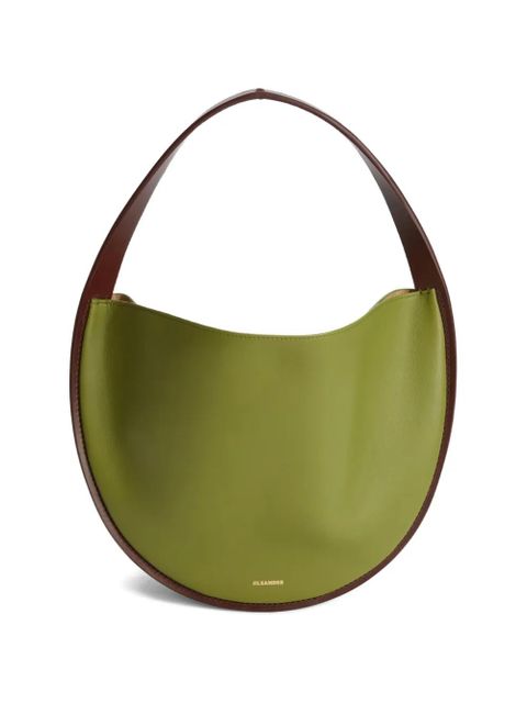 Jil Sander Pivot leather shoulder bag - Green - zdjęcie produktu nr 1