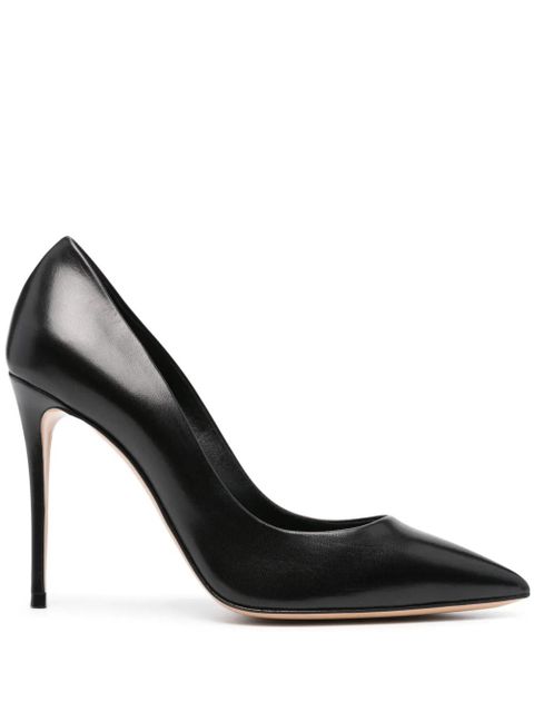Casadei 100mm Julia leather pumps - Black - zdjęcie produktu nr 1