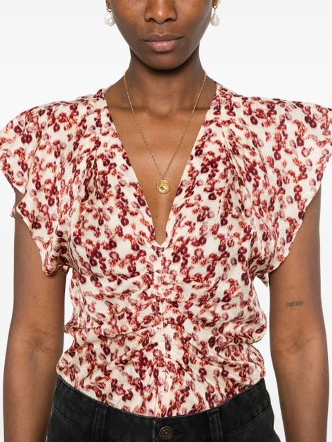 ISABEL MARANT Lonea blouse - Neutrals