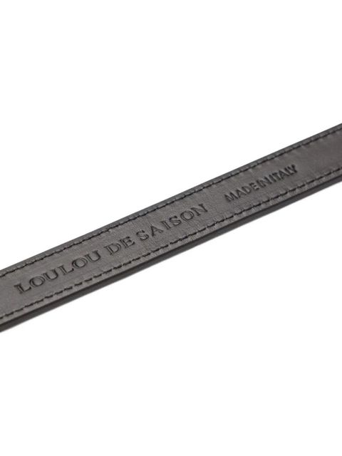 LouLou de Saison Ceylon textured embossed belt - Black
