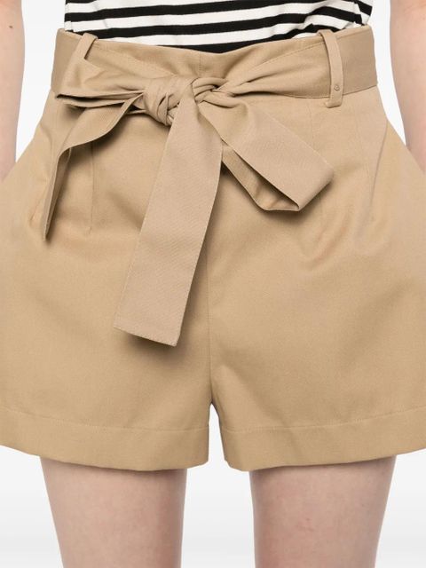 Moncler belted shorts - Brown