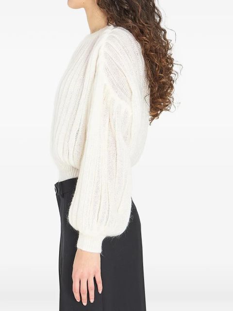 LOEWE balloon-sleeve sweater - Neutrals - zdjęcie produktu nr 2