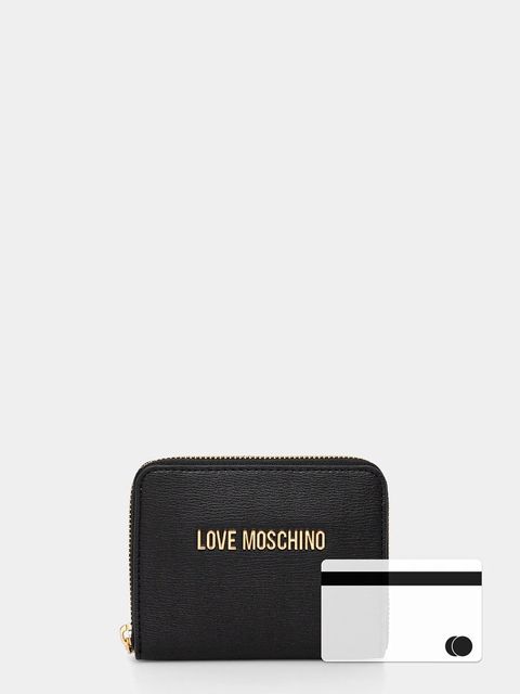 Love Moschino portfel damski kolor czarny JC5702PP1