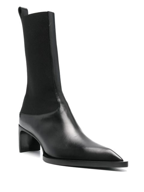 Jil Sander 60mm leather Chelsea ankle boots - Black