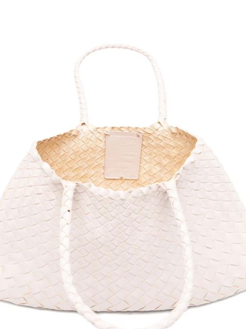 DRAGON DIFFUSION Santa Croce woven tote bag - Neutrals