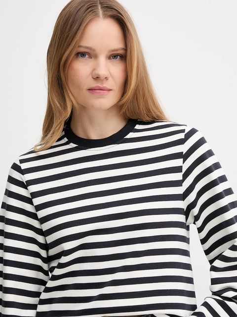 Barbour bluza bawełniana ROBYN damska kolor czarny wzorzysta LOL0642