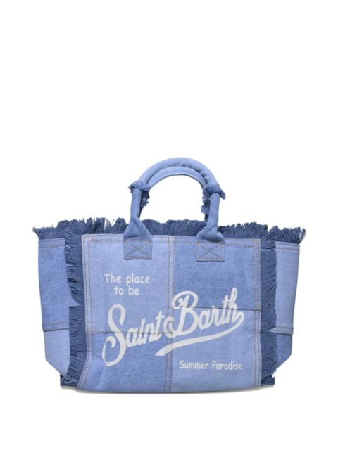 MC2 Saint Barth Colette fringed tote bag - Blue - zdjęcie produktu nr 1
