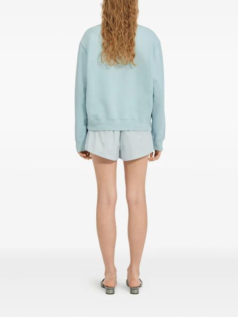 MM6 Maison Margiela patch-detail sweater - Blue