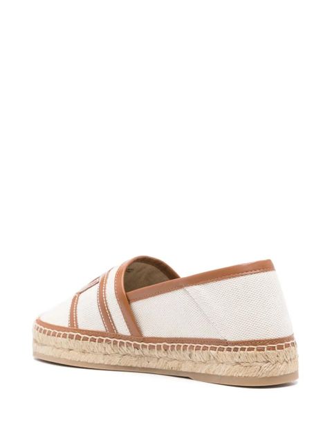 Tod's chain-appliqué espadrilles - Neutrals