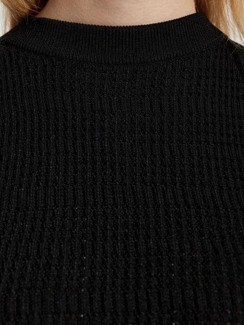 Balmain ribbed bodycon midi dress - Black