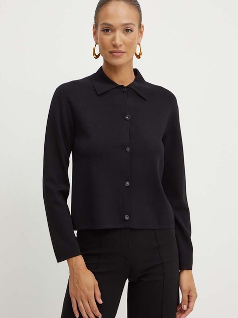 Max Mara Leisure kardigan damski kolor czarny lekki 2426316017600