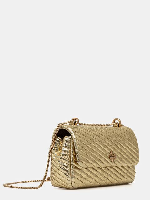 Tory Burch torebka skórzana Kira kolor złoty 161916.700