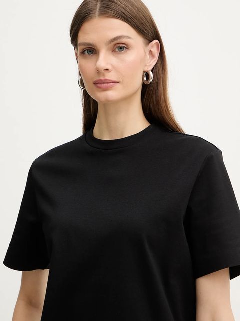 BOSS t-shirt bawełniany Eharpa damski kolor czarny 50552064