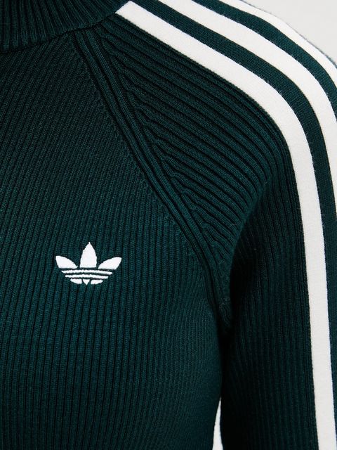 adidas Originals kardigan Slim Knit Tt damski kolor zielony JY2599