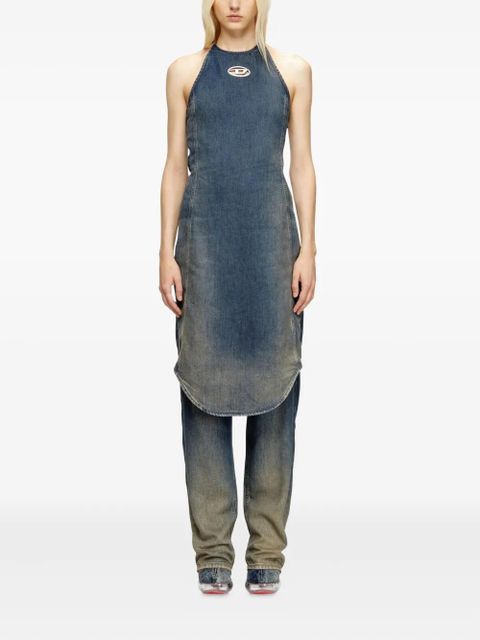 Diesel Cynthia halter-neck denim jumpsuit - Blue