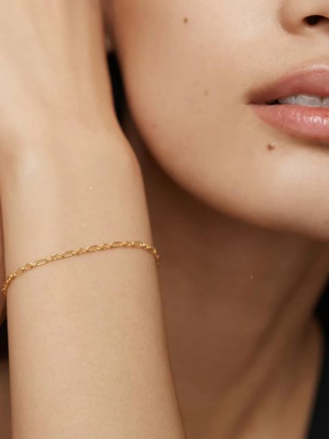 Monica Vinader textured link chain bracelet - Gold - zdjęcie produktu nr 2