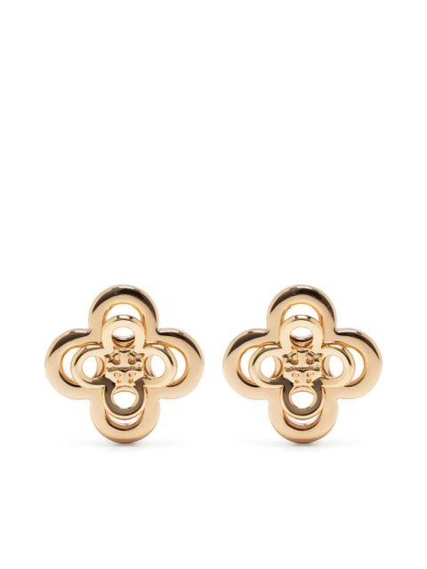 Tory Burch Kira Clover stacked stud earrings - Gold - zdjęcie produktu nr 1