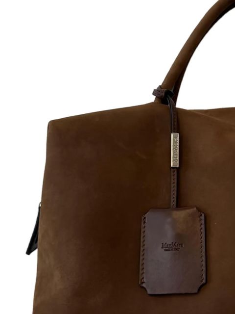 Max Mara small suede top-handle tote bag - Brown - zdjęcie produktu nr 2