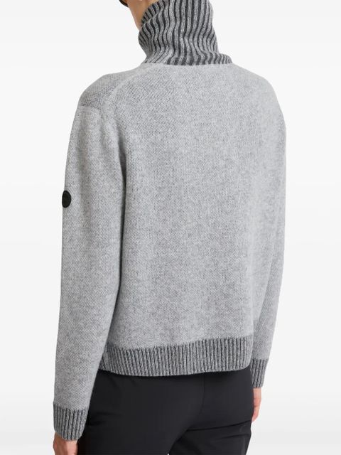 Yves Salomon jacquard knit jumper - Grey