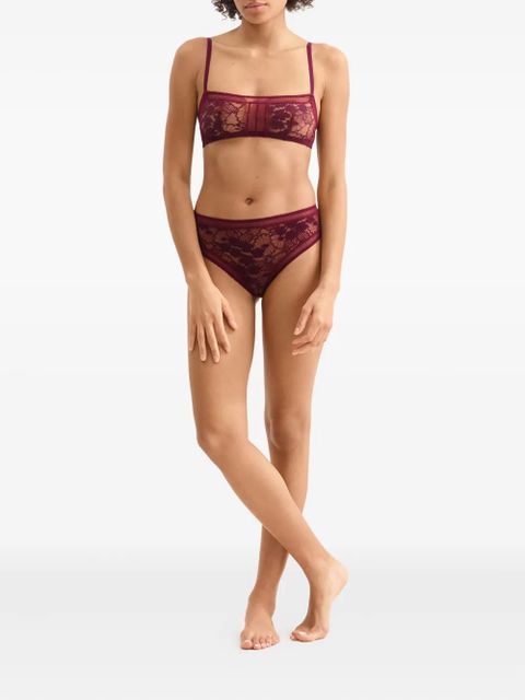 ERES Figue floral-lace bra - Purple