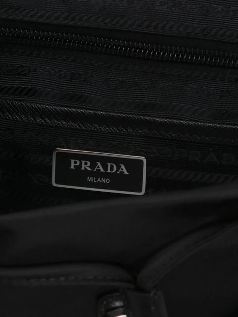 Prada small triangle-logo backpack - Black