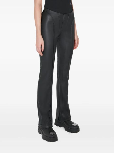 MISBHV leather-effect flared trousers - Black - zdjęcie produktu nr 2