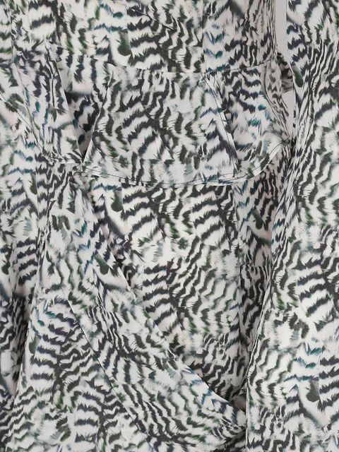 ISABEL MARANT V-neck ruffled-detail dress - White