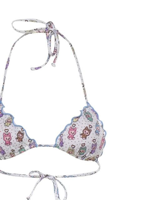 MC2 Saint Barth ruffled-trims bikini - White