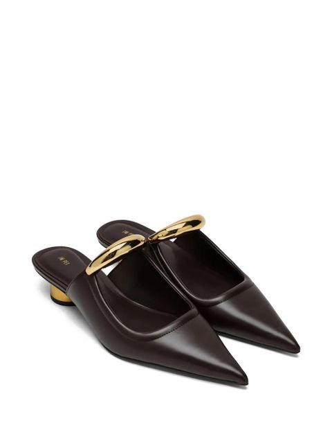 JW Pei 25mm Helena mules - Red