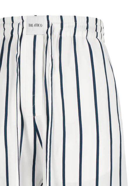 The Attico elasticated striped trousers - White - zdjęcie produktu nr 1