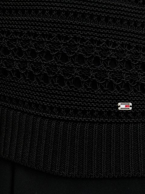 Tommy Hilfiger top damskie kolor czarny WW0WW45647