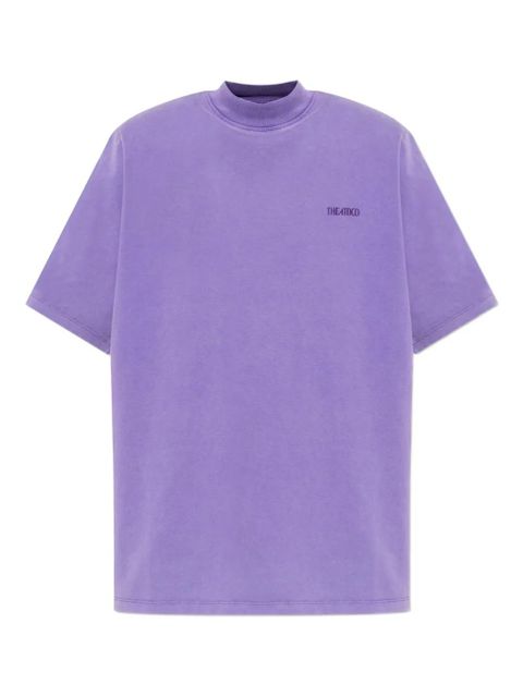 The Attico logo-embroidered top - Purple - zdjęcie produktu nr 1
