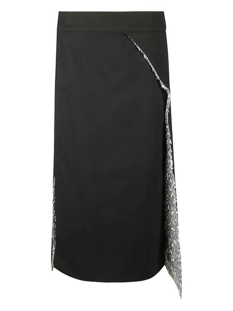 Rabanne asymmetric skirt - Black - zdjęcie produktu nr 1