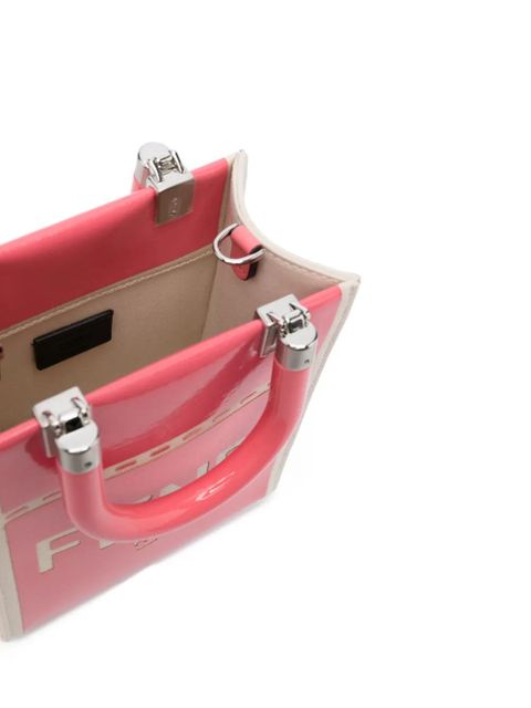 FENDI logo-print shoulder bag - Pink