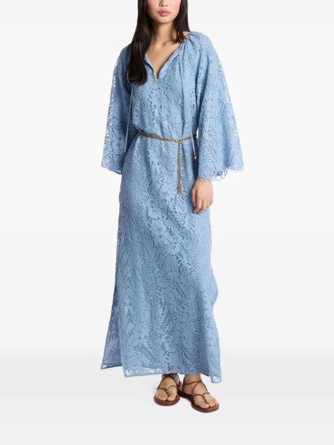Michael Kors floral V-neck kaftan - Blue - zdjęcie produktu nr 1
