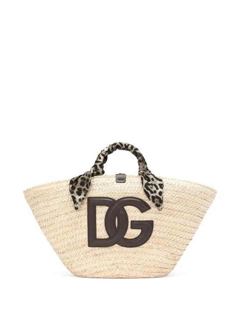 Dolce & Gabbana medium Kendra logo-patch tote bag - Neutrals - zdjęcie produktu nr 1