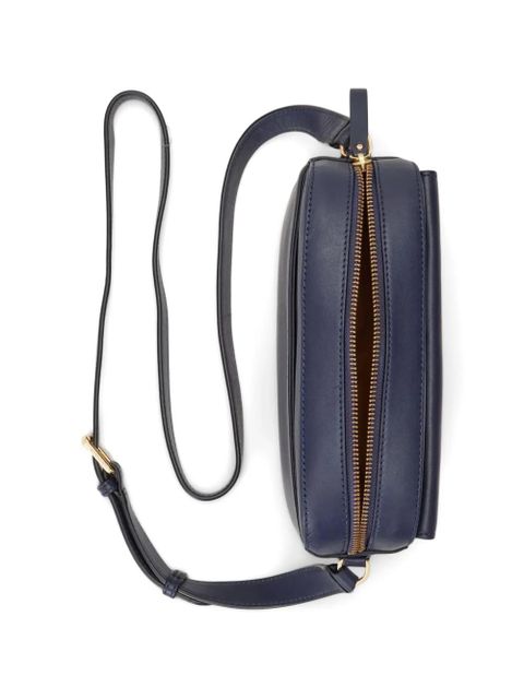 Lauren Ralph Lauren logo-plaque satchel bag - Blue