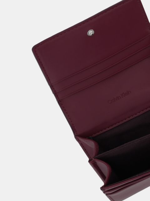 Calvin Klein portfel damski kolor bordowy LV04F1047G