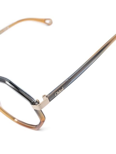 Chloé Eyewear round-frame glasses - Yellow