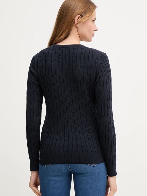 Gant kardigan damski kolor granatowy lekki 4800103