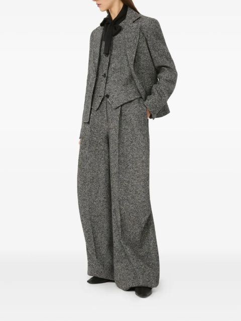 Max Mara single-button tweed blazer - Grey - zdjęcie produktu nr 2