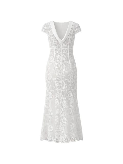 Self-Portrait lace collared dress - White - zdjęcie produktu nr 2
